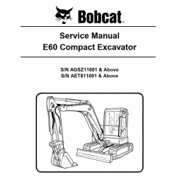 Bobcat - instrukcje napraw - schematy - DTR - service manuals - Bobcat E60